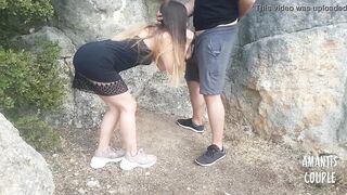 Fucking my stepsister outdoors and cumming on her pussy - 6 image