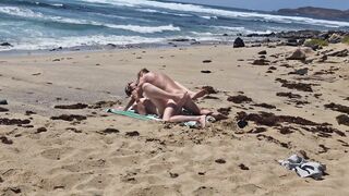 Topless tan girl gets fucked in the beach on the sand, Naemyia - 10 image