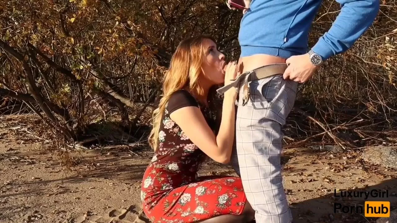 Public Blowjob Contest - Outdoor Blowjob and Cum in Mouth! - Sweet Teen Doing Blowjob on the Beach.  watch online