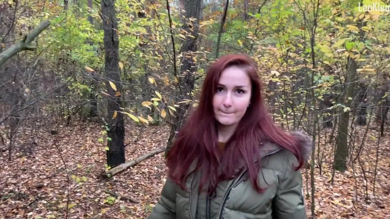 Public pickup and cum inside the girl outdoors