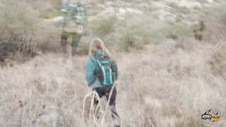 Couple Fuck on Public Nature Trail - Horny Hiking - Outdoor Sex POV - 3 image