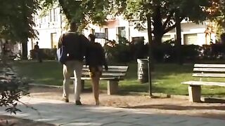 horny Milf gets deep anal fucked in a public park - 4 image