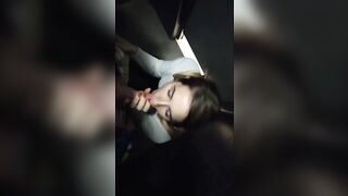 McDonalds public sex caught in female toilet, cumwalk - 3 image
