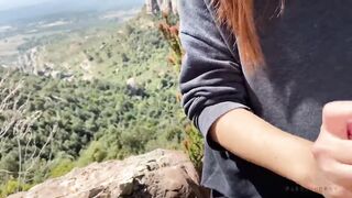 Holyday trekking - Amateur Spanish couple caught flashing strangers fucking in the nature - 4 image