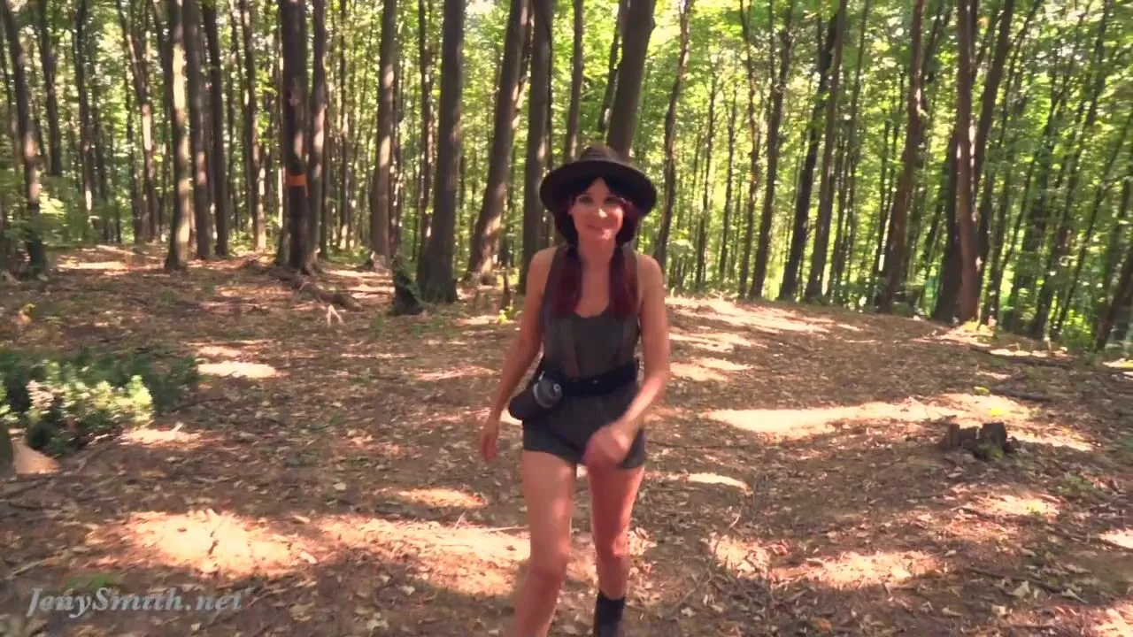 Naked scout in the forest. Jeny Smith and her erotic adventures watch online