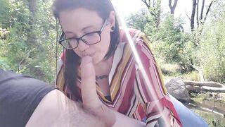Deepthroat in Public Park Full Video - 2 image