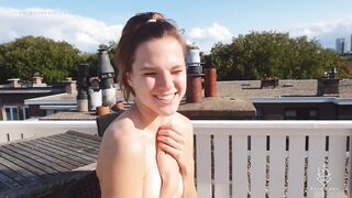 Shy Girl fuck on Rooftop and getting caught - 11 image