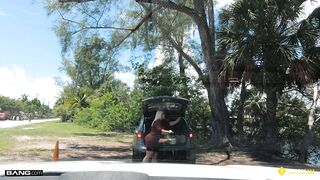 Roadside - Thick Blonde MILF Fucked By Roadside Assistance - 2 image
