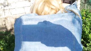 Thick blonde slut Milky Mari let me creampie her outdoors - 10 image
