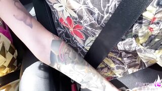 Crazy Harley Quinn Masturbate Anal and Hard Ass Fuck Outdoor in the Cabriolet - 3 image