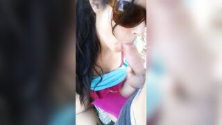 (Real Risky) Public Blowjob n Sex with Stranger in the Forest!!! - 6 image