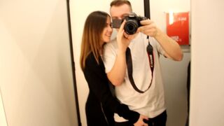 Relax, public sex in the fitting room and sweet blowjob, cumshot in mouth - 1 image