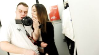 Relax, public sex in the fitting room and sweet blowjob, cumshot in mouth - 12 image