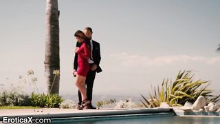 EroticaX - Hot Brunette Kylie Rocket Fucks Friend At BFF's Wedding - 5 image