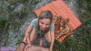 Outdoor Quickie Fuck With a Petite Beauty - POV by Letty Black - 1 image