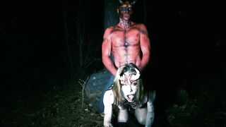 Fortuneteller teen in the forest turns into a succubus horny for devil cum - 9 image