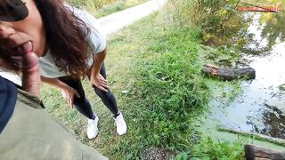 munichgold's outdoor habdjob, blowjob public in the forest .. have fun - 10 image