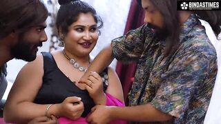 Big Boobs Hot Dirty Nachaniya Bhabhiji Fucked by Two Tapori Bhai Chudirbhai and GudirBhai ( Hindi Audio ) - 5 image