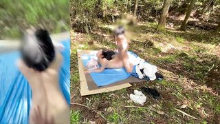 Public sex outdoors POV Because I'm so deep in the mountains, no one will come - 7 image