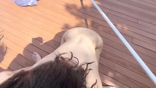 UNDERWATER BLOWJOB! HORNY COLLEGE TEEN FUCKS THE POOL BOY WHILE HER PARENTS ARE OUT! - 12 image