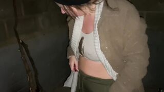 Cracky is on private property flashing her pussy tits and ass - 7 image