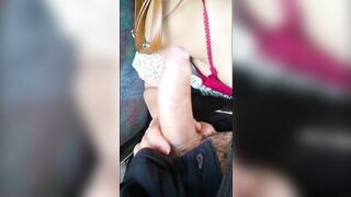 Compilation blowjob bus, risky outdoors and flashing tits - 14 image
