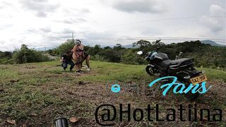 trio en publico con un motociclista en medellin colombia - 11 image