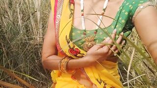 Indian 18 Years Old Village Outdoor Sex In Khet Natural Big Ass Show In Clear hindi Voice - 2 image