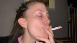 Smoking Cocksucking and Cum out in public - 1 image