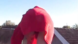 BrookeSkye went to the rooftop and rubbing her pussy - 3 image