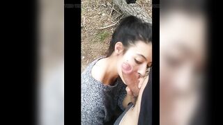 COMPILATION PUBLIC SEX AND BLOWJOB IN THE FOREST - 8 image