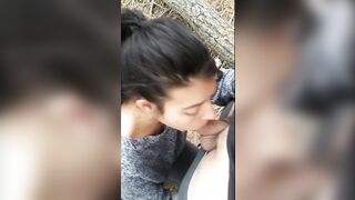 COMPILATION PUBLIC SEX AND BLOWJOB IN THE FOREST - 9 image