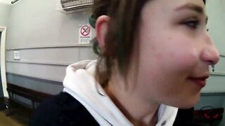 SUCKING COCK AT THE TRAIN STATION FOR MY FACIAL OFF JAKEY - 15 image