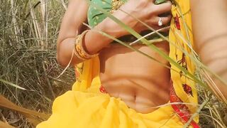 What is Babita Bhabhi doing in the field with her pussy and ass open? - 3 image