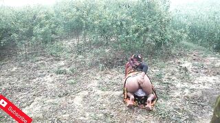 Indian farmer wife working on field fucking hardcore outdoor hindi sex - 11 image