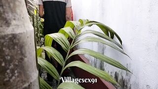 House Garden Clining Time Sex A Bengali Wife With Saree in Outdoor ( Official Video By villagesex91) - 2 image