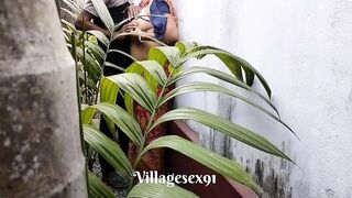 House Garden Clining Time Sex A Bengali Wife With Saree in Outdoor ( Official Video By villagesex91) - 4 image
