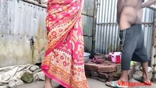 Red Saree Village Married wife Sex ( Official Video By Villagesex91) - 14 image