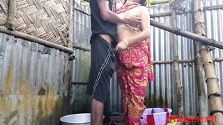 Red Saree Village Married wife Sex ( Official Video By Villagesex91) - 7 image