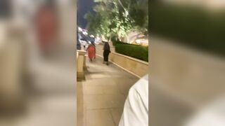 Begging for Cum on the Las Vegas Strip while people walk by - 2 image