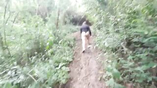 SLUT Latina in the Forest with a STRANGER flashing her ass and pussy in dress and thongs in extreme hike at the end she fucks and SUCKS cock like a GODDESS of nature in usa United States desi bhabhi XXX XNXX 1 FULL ON XRED - 5 image