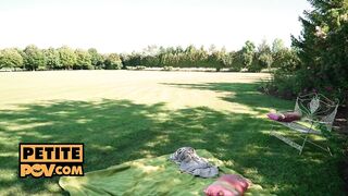itsPOV - Anal fucking in the park with sexy stranger Alyssa Bounty - 2 image