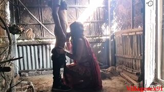 Red Saree Wife Outdoor Blowjob ( Official Video By Villagesex91) - 1 image