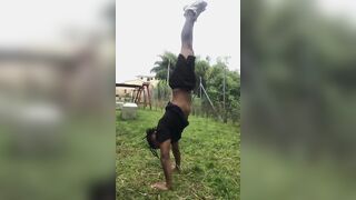 Outdoor arm routine. - 2 image