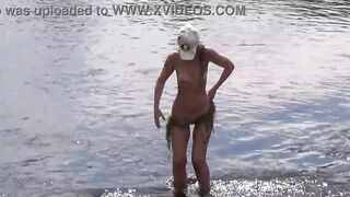Russian Mature Woman - Nude Bathing - 11 image