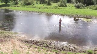 Russian Mature Woman - Nude Bathing - 14 image