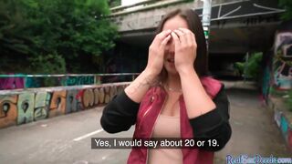 Public reality babe POV banged outdoor 4 cash after blowjob - 2 image