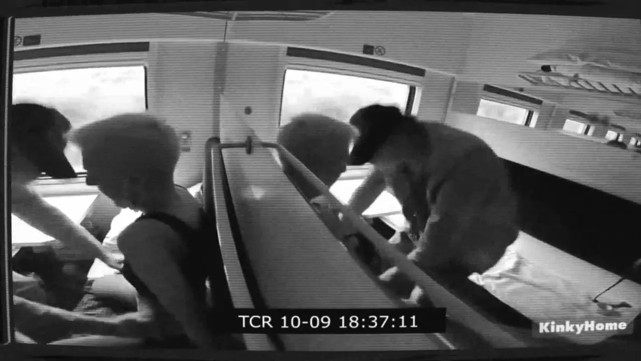 Real sex in the train watch online