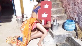 Indian neighborh bhabhi outdoor blowjob porn video - 10 image