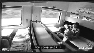 Real couple have sex on the train trip - 3 image